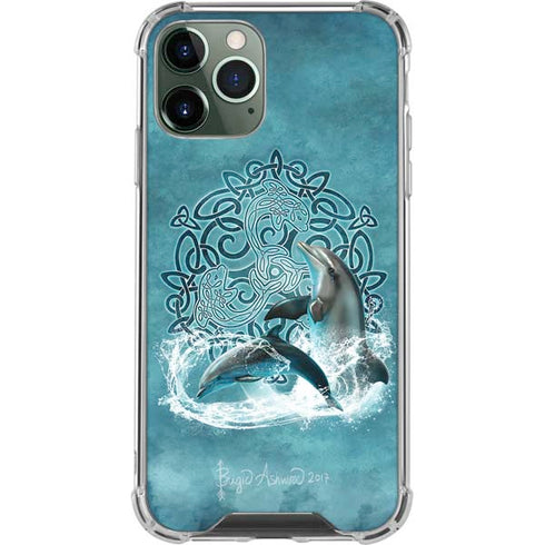Brigid Ashwood Celtic Dolphin iPhone 12 Pro Max Clear Case