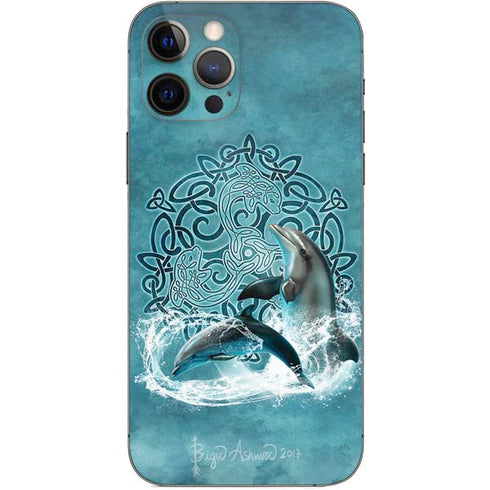 Brigid Ashwood Celtic Dolphin iPhone 12 Pro Skin