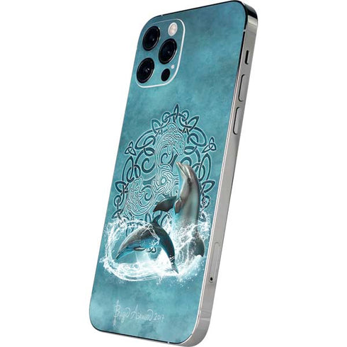 Brigid Ashwood Celtic Dolphin iPhone 12 Pro Skin