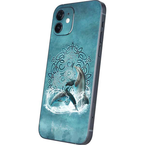 Brigid Ashwood Celtic Dolphin iPhone 12 Skin