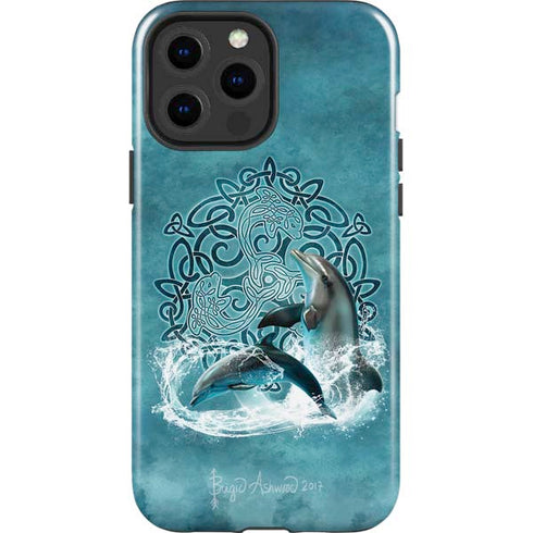 Brigid Ashwood Celtic Dolphin iPhone 13 Pro Max Impact Case