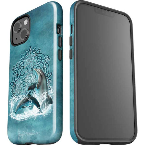Celtic Dolphin by Brigid Ashwood iPhone 15 Impact Case