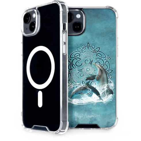 Celtic Dolphin by Brigid Ashwood iPhone 15 Plus MagSafe Case
