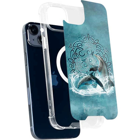 Brigid Ashwood Celtic Dolphin iPhone 14 Plus MagSafe Case
