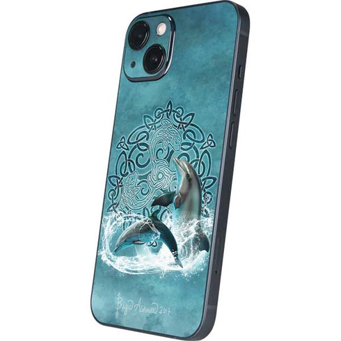 Celtic Dolphin by Brigid Ashwood iPhone 15 Plus Skin