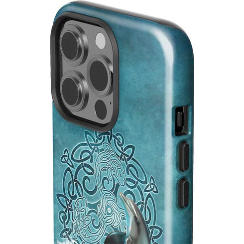 Brigid Ashwood Celtic Dolphin iPhone 14 Pro Impact Case
