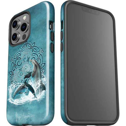 Brigid Ashwood Celtic Dolphin iPhone 14 Pro Impact Case
