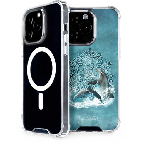 Brigid Ashwood Celtic Dolphin iPhone 14 Pro MagSafe Case