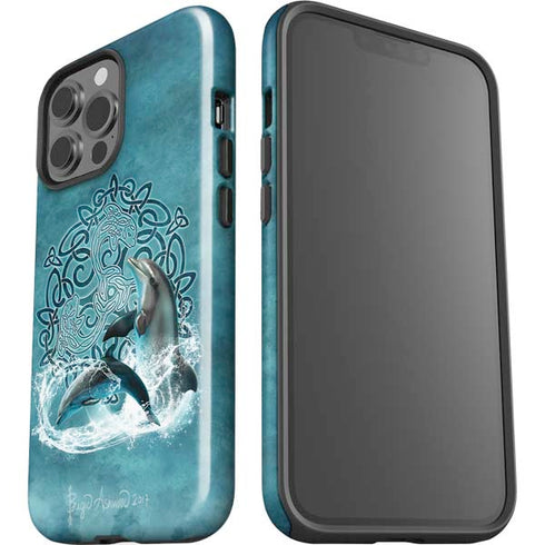 Celtic Dolphin by Brigid Ashwood iPhone 15 Pro Max Impact Case