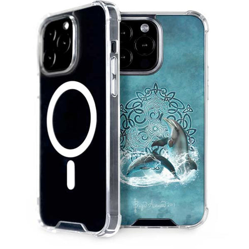 Brigid Ashwood Celtic Dolphin iPhone 14 Pro Max MagSafe Case