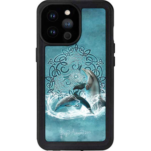 Brigid Ashwood Celtic Dolphin iPhone 14 Pro Max Waterproof Case