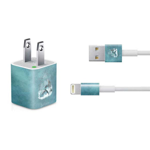 Brigid Ashwood Celtic Dolphin iPhone Charger (5W USB) Skin