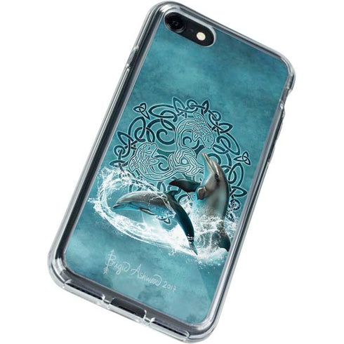 Brigid Ashwood Celtic Dolphin iPhone SE (2nd & 3rd Gen) Clear Case