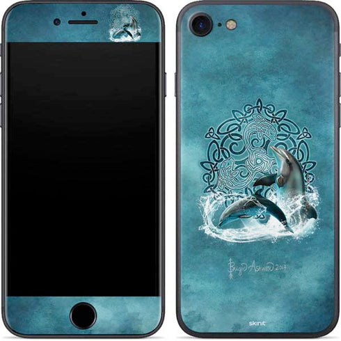 Brigid Ashwood Celtic Dolphin iPhone SE (2nd & 3rd Gen) Skin
