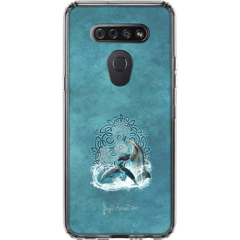 Celtic Dolphin by Brigid Ashwood LG K51/Q51 Clear Case