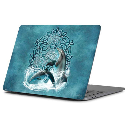 Brigid Ashwood Celtic Dolphin Apple MacBook Pro 13-inch Skin