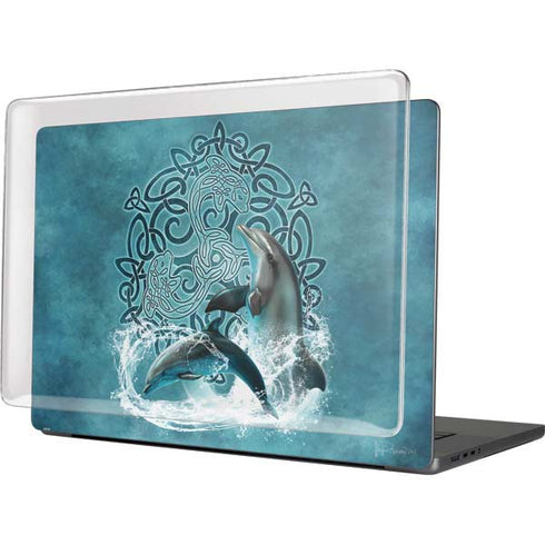 Celtic Dolphin by Brigid Ashwood MacBook Pro 16in (2021-25) Case plus Skin