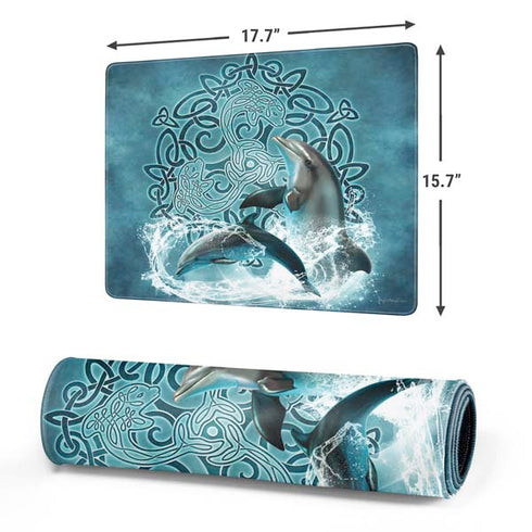 Celtic Dolphin by Brigid Ashwood Gaming Mouse Pad