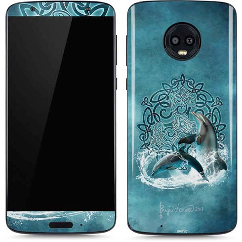 Brigid Ashwood Celtic Dolphin Moto G6 Skin