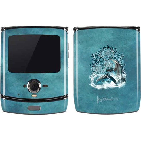 Brigid Ashwood Celtic Dolphin Motorola RAZR Skin