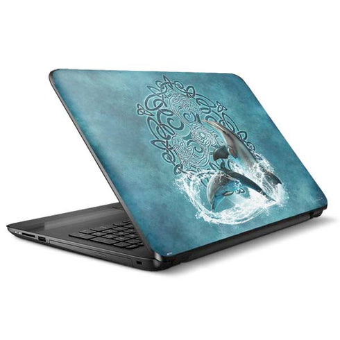 Brigid Ashwood Celtic Dolphin HP Notebook Skin