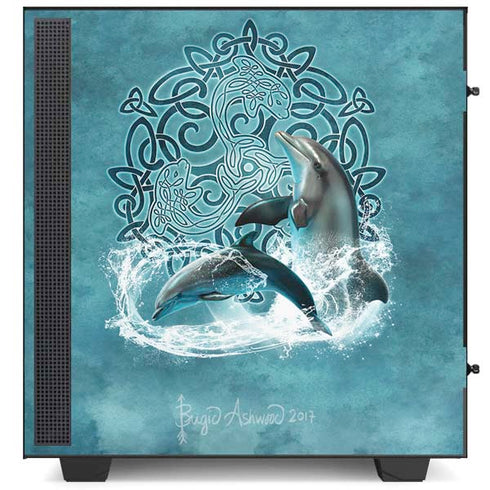 Brigid Ashwood Celtic Dolphin NZXT H510 Compact ATX Mid-Tower Case Skin