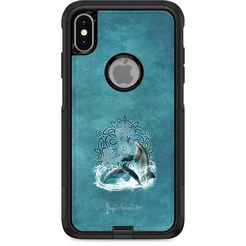 Brigid Ashwood Celtic Dolphin Otterbox Commuter iPhone Skin