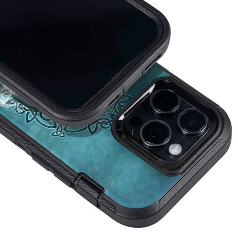 Celtic Dolphin by Brigid Ashwood Otterbox Defender iPhone Skin