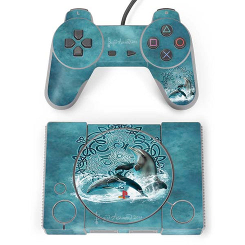 Brigid Ashwood Celtic Dolphin PlayStation Classic Bundle Skin
