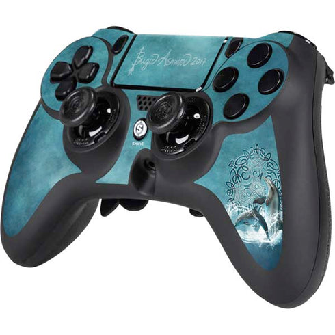 Brigid Ashwood Celtic Dolphin PS4/PC SCUF Impact Controller Skin