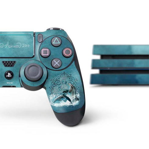 Brigid Ashwood Celtic Dolphin PS4 Pro Bundle Skin
