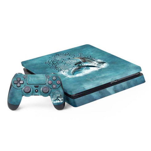 Brigid Ashwood Celtic Dolphin PS4 Slim Bundle Skin