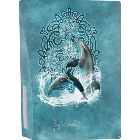 Brigid Ashwood Celtic Dolphin PS5 Console Skin