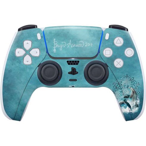 Brigid Ashwood Celtic Dolphin PS5 Controller Skin