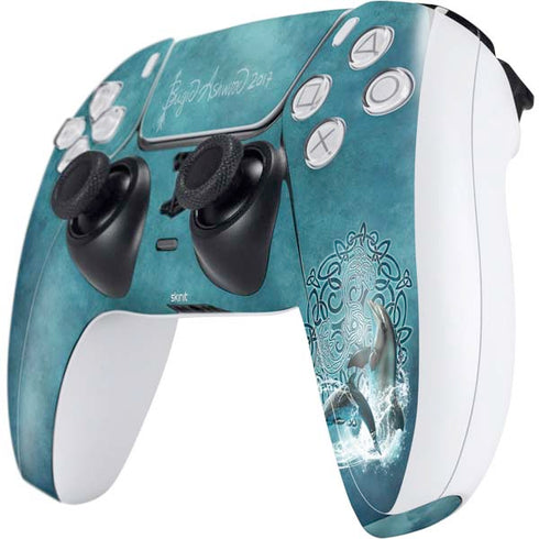 Brigid Ashwood Celtic Dolphin PS5 Controller Skin
