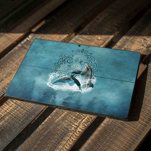 Brigid Ashwood Celtic Dolphin Surface Pro 7 Skin