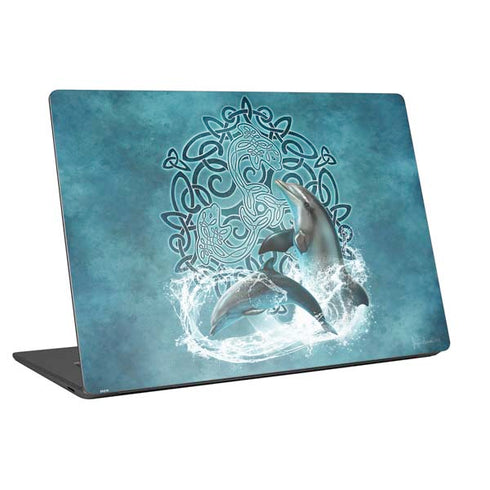 Brigid Ashwood Celtic Dolphin Universal Laptop 18in (14.6 x 10.6in) Skin