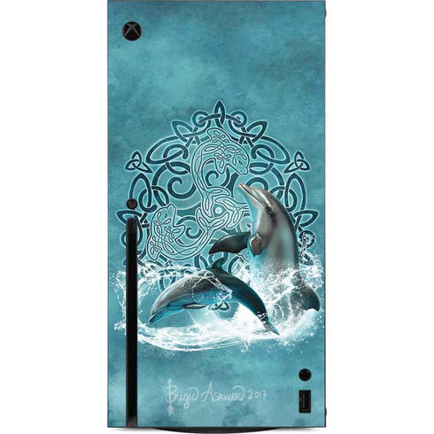 Brigid Ashwood Celtic Dolphin Xbox Series X Console Skin