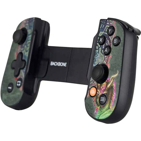 Celtic Dragon by Brigid Ashwood Backbone One for iPhone Game Controller Skin