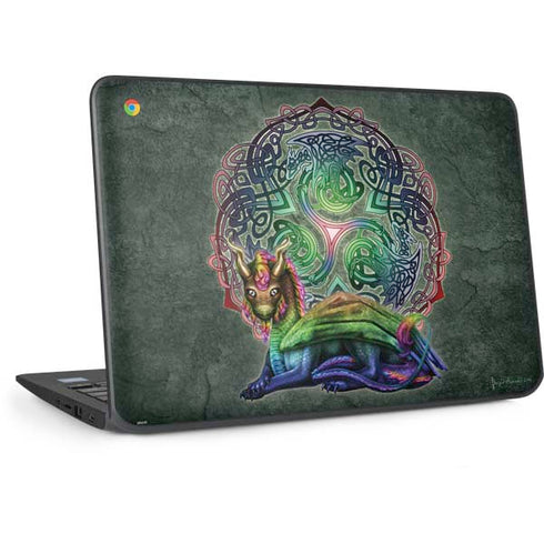 Celtic Dragon by Brigid Ashwood HP Chromebook Skin