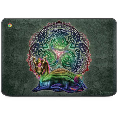 Celtic Dragon by Brigid Ashwood HP Chromebook Skin