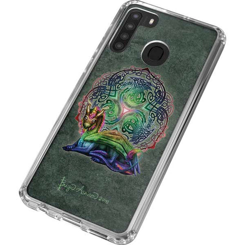 Brigid Ashwood Celtic Dragon Galaxy A21 Clear Case