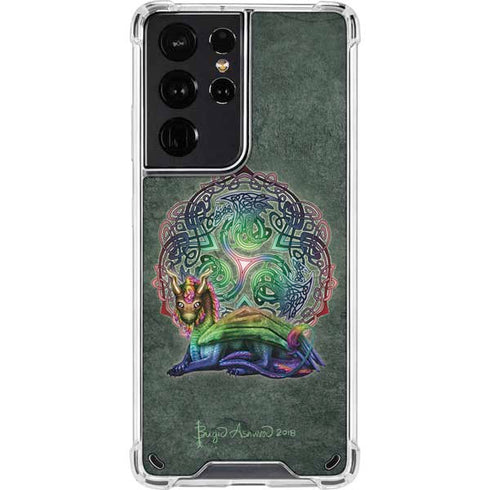 Brigid Ashwood Celtic Dragon Galaxy S21 Ultra 5G Clear Case