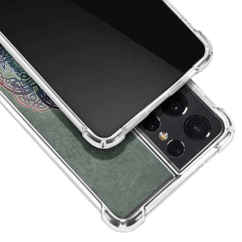 Brigid Ashwood Celtic Dragon Galaxy S21 Ultra 5G Clear Case