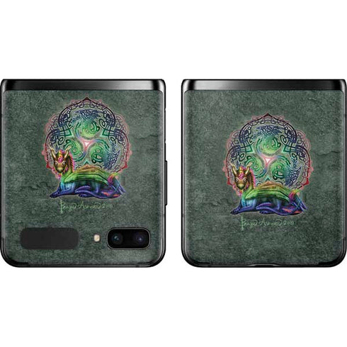 Brigid Ashwood Celtic Dragon Galaxy Z Flip Skin