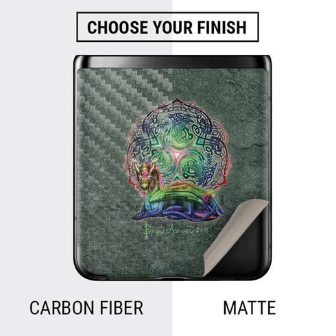 Brigid Ashwood Celtic Dragon Galaxy Z Flip Skin