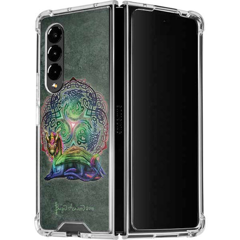 Brigid Ashwood Celtic Dragon Galaxy Z Fold4 5G Clear Case