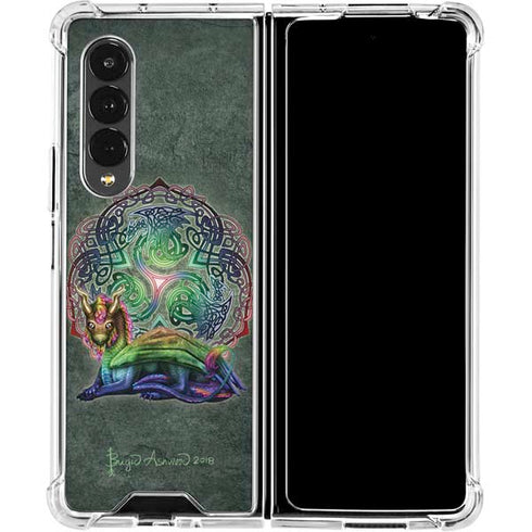 Brigid Ashwood Celtic Dragon Galaxy Z Fold4 5G Clear Case