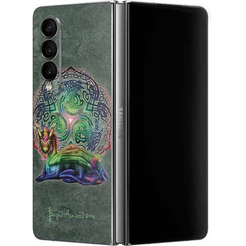 Brigid Ashwood Celtic Dragon Galaxy Z Fold4 5G Skin