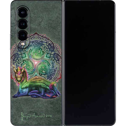 Brigid Ashwood Celtic Dragon Galaxy Z Fold4 5G Skin